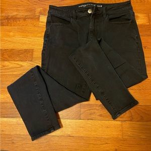 Black American Eagle stretch hi-rise jegging jeans